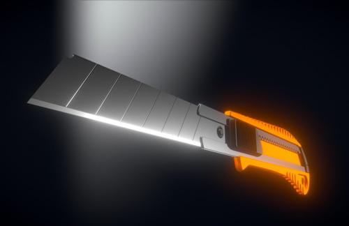 Box Cutter High-Poly Version