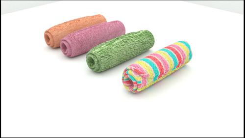 Circularly Folded Towel / Cloth