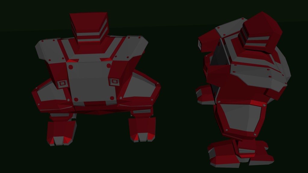 low polly robot