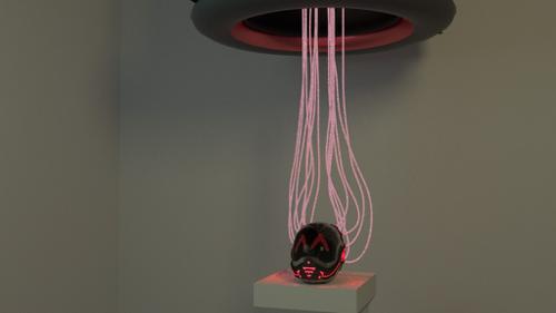 futuristic helmet