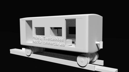 3D printable BR-01 small passenger coach set