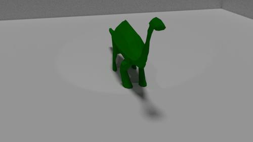 low-poly long neck