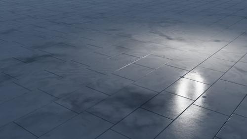 Procedural Marble Tiles Material