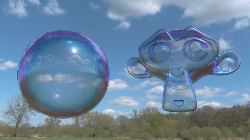 Procedural Soapy Bubble Material