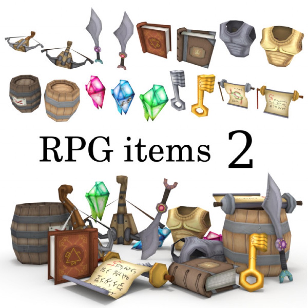 Low-Poly RPG Item Collection 2
