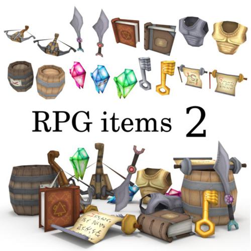 Low-Poly RPG Item Collection 2