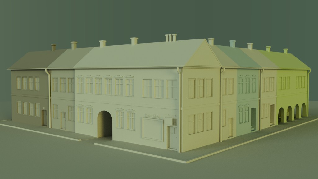 block of houses