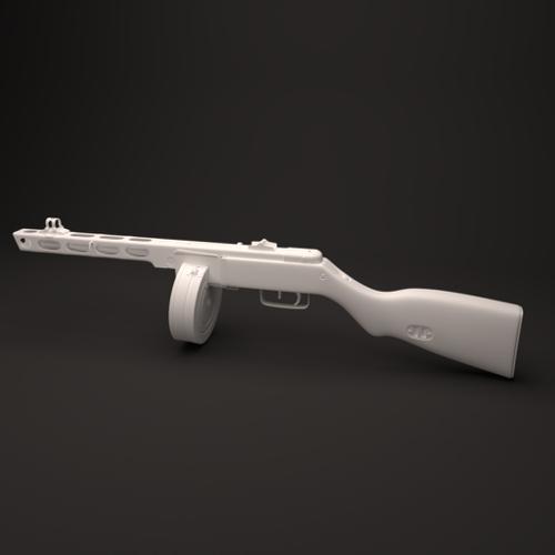 PPSH 41 Submachine Gun