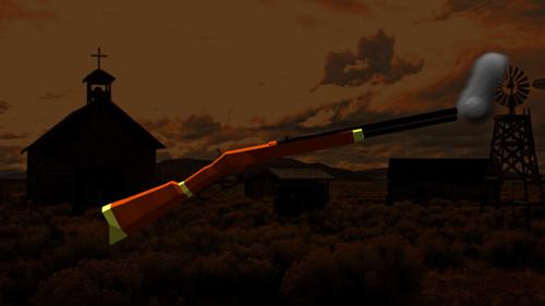 low-poly winchester