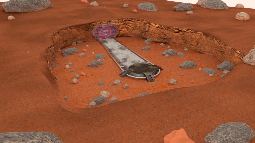 Mars landing base