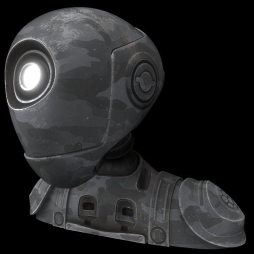 Robot Soldier Bust