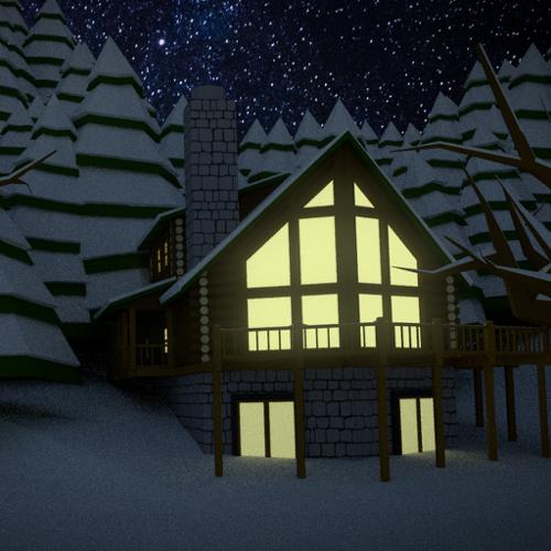 Low Poly Winter Animation