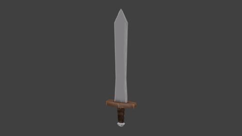 Sword LowPoly PS1/PSX Style