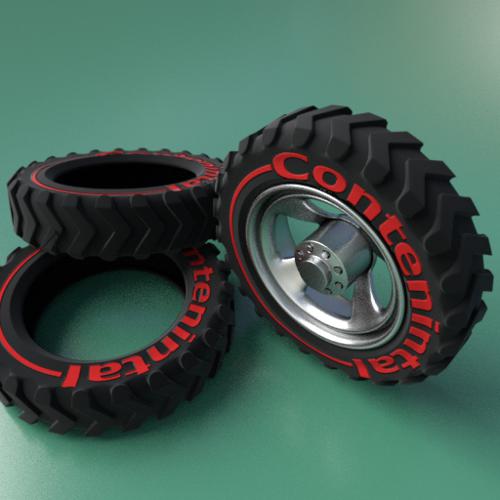 Tire and wheel