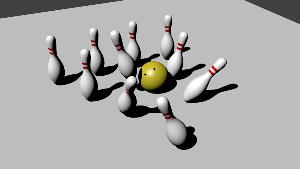 Bowling Ball and Pins