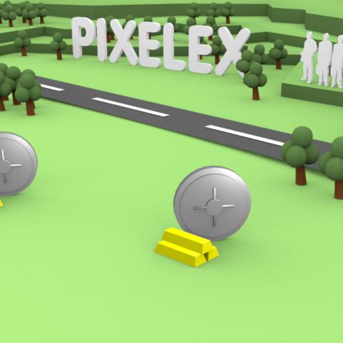 Pixelex intro animation