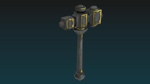 Hammer lowpoly handpainted n1