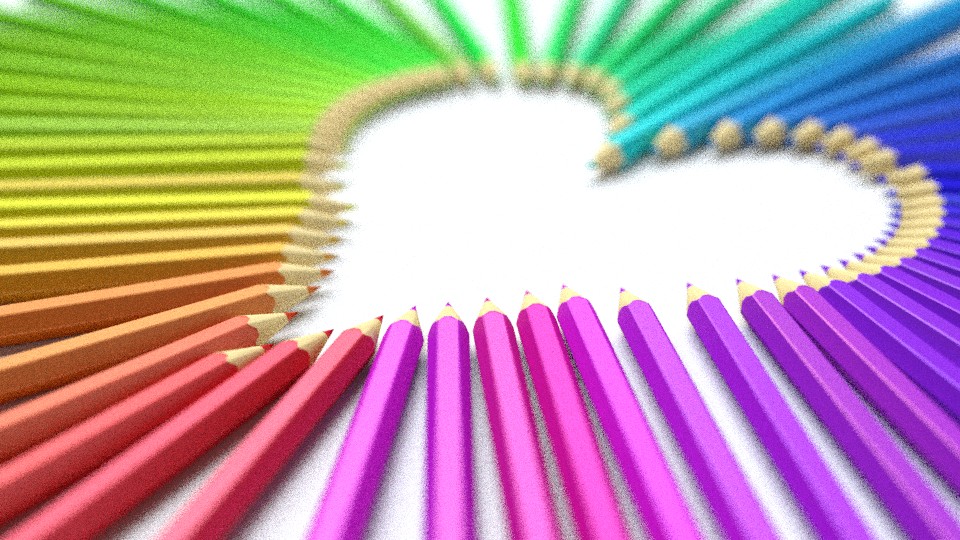 color pencil heart