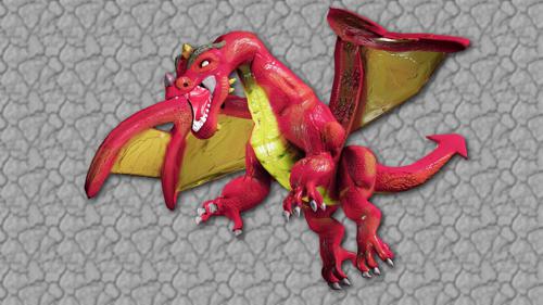 LittleGuyCgi Dragon model and rig