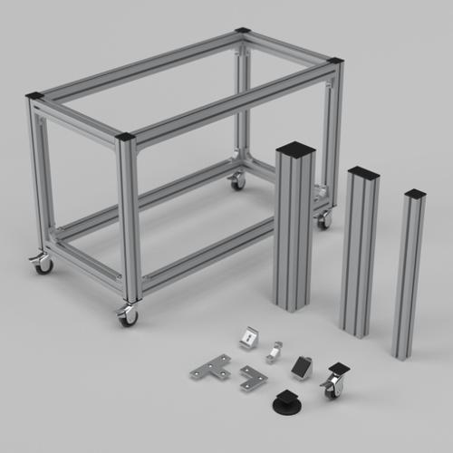 Aluminium profiles with accessories