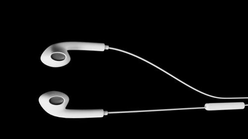 Apple Earpod with PBR textures