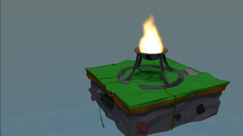 Low Poly Fire Island