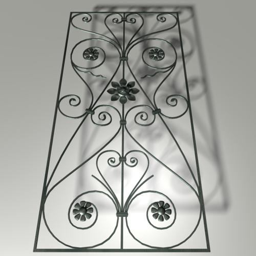 wrought iron door decoration