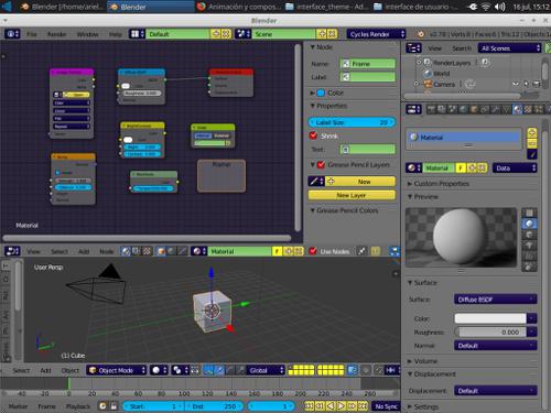 Ariel Unreal engine node theme for Blender3D