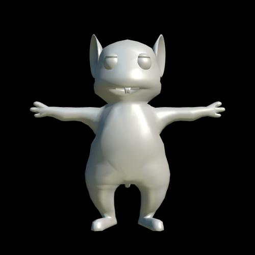Low poly mouse