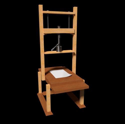Old Fashioned Printing Press