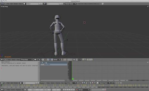 Browsing at market stand – animation