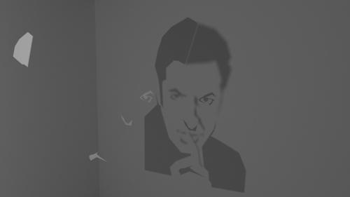 Jeff Goldblum wall shadow