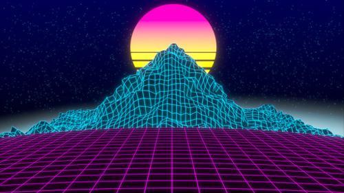 The Grid (80s Neon Landscape)
