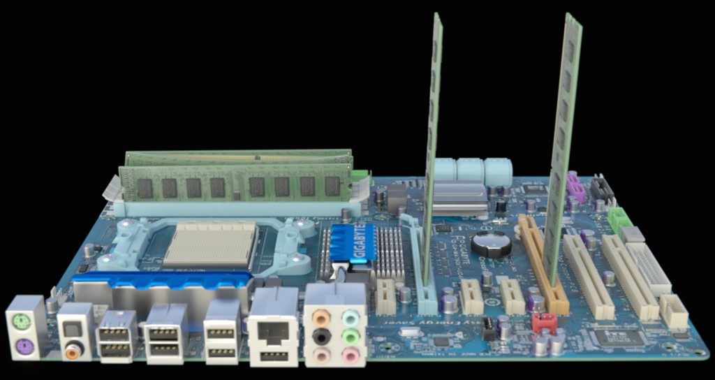 Ram Falling Into An Old Motherboard