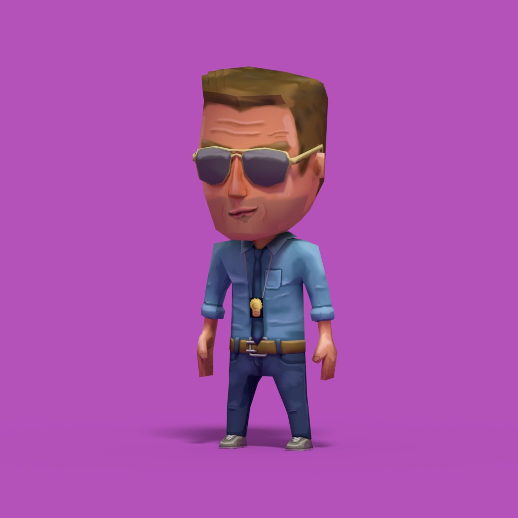 Detective low poly