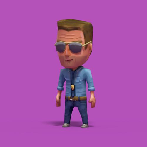 Detective low poly