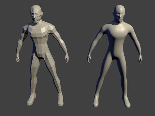 Base low-poly man