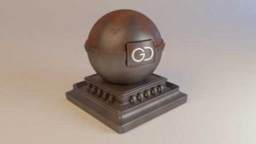 Industrial Rusty Iron procedural material for Cycles