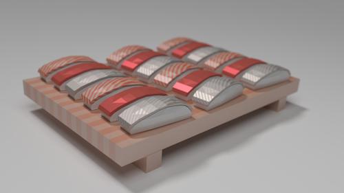 Low Poly Sushis