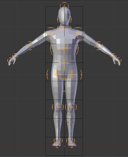 Adjustable Humanoid Basemesh
