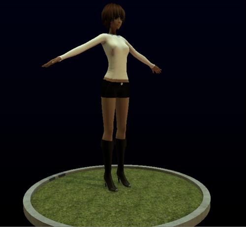 Game engine Anime girl