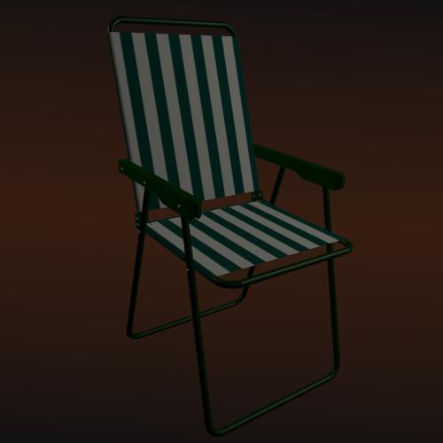 Deck Chair - Rigged and Foldable