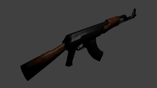 Kalashnikov AK 47 LowPoly