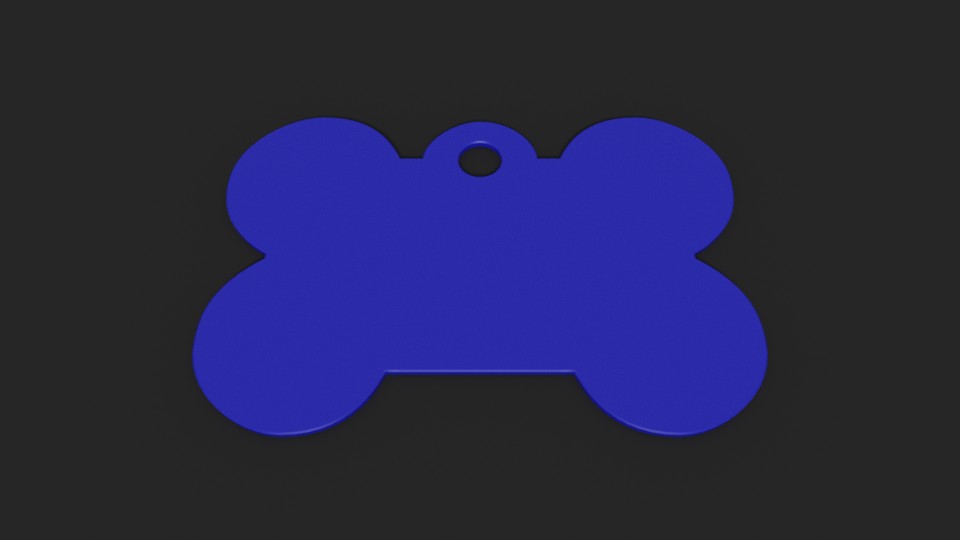 Dog Tag (Bone Shape)
