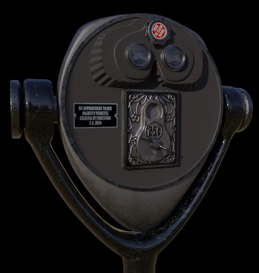 "Tower viewer" pay binoculars