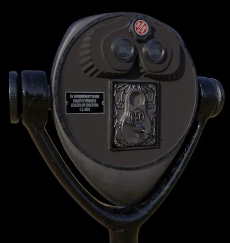 "Tower viewer" pay binoculars