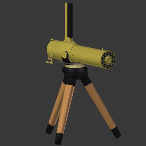 1877 "Bulldog" Gatling Gun