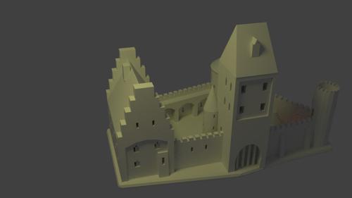 medieval castle (printable)