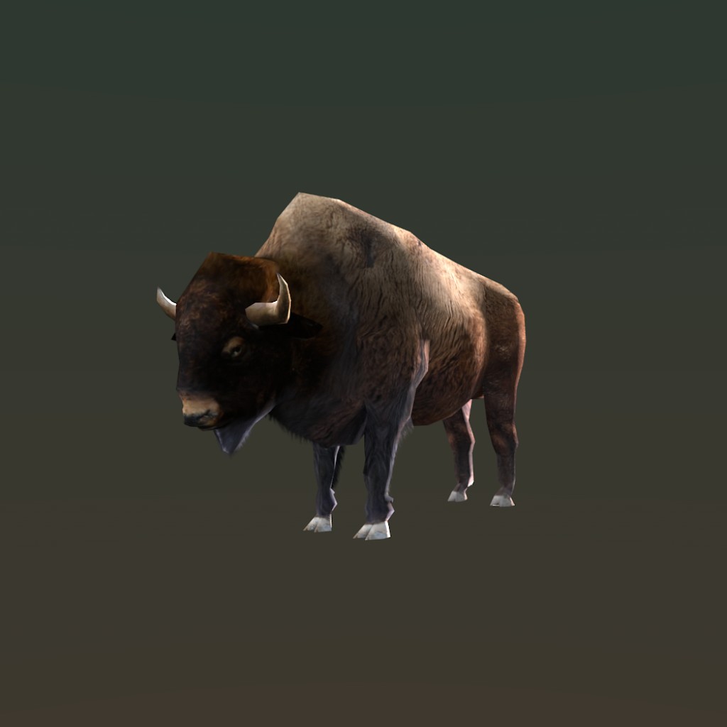 byson - low poly byson with rig