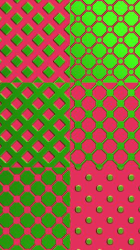 Procedral geometrique shader:"GRILLE 3"